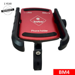 BOBO BM4 JAW-GRIP BIKE/CYCLE PHONE HOLDER MOTOCYCLE MOBILE MOUNT RED