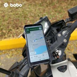BOBO BM1 PRO Jaw-Grip Bike Phone Holder (with fast USB 3.0 charger, SAE connector & Fast USB Cable) Black